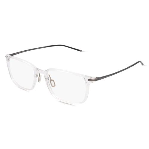 Porsche Design 8735 Unisex-Brille inkl. Gläser Vollrand Rechteckig Kunststoff-Gestell 54mm/19mm/145mm, transparent