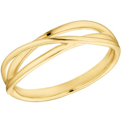 Fingerring S.OLIVER "2037826/-27/-28/-29" Gr. 56, gold (gelbgoldfarben), Fingerringe, Damen, 56, Silber 925 (Sterlingsilber), 2mm