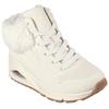 Winterboots SKECHERS "ESS - STREET GIRLS", Kinder, Gr. 31, beige (natur), Lederimitat, Fellimitat, sportlich, Schuhe, Schnürstiefel mit Skech-Air-Zwischensohle mit Luftkissendämpfung