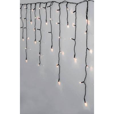 EGLO LED-Lichtervorhang "CRISPY ICE WHITE, Weihnachtsdeko", schwarz, Dioden 960 St. Flammen 960 St., Kabellänge 5m x Gesamtlänge 28,9m, Lichterketten, LED Lichterkette / schwarz / 960X0,064W / Beleuchtung - Weihnachten Image