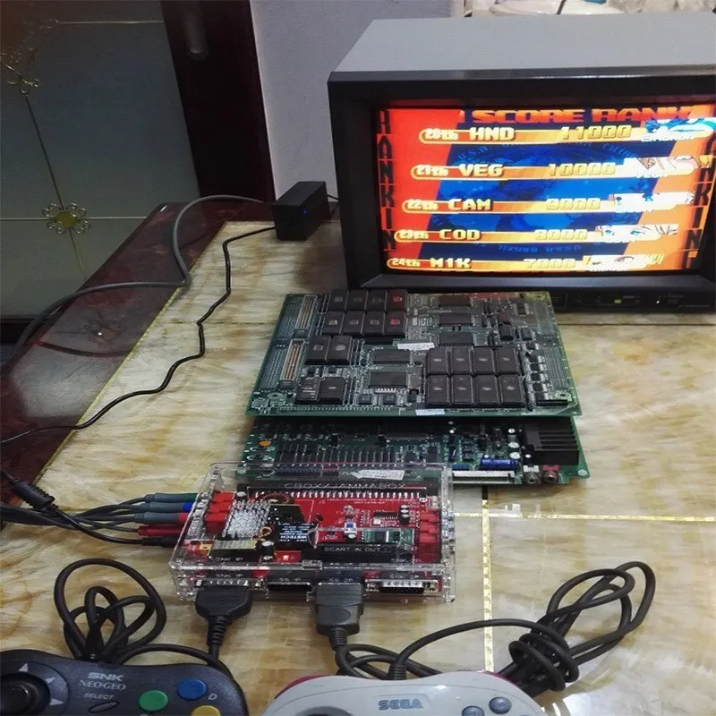 Supergun jamma cbox konverter platine zu saturn db15p joypad saturn gamepad mit scart ausgang für jedes jamma pcb pandora igs board Image