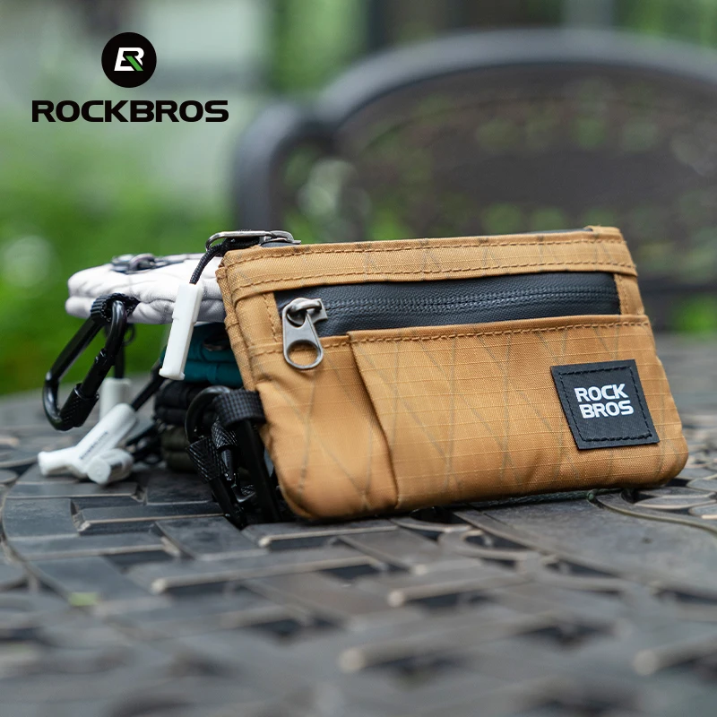 ROCKBROS Fahrrad-Handytasche leicht tragbar Handtasche mit hängender Schnalle multifunktionale Kartentasche Aufbewahrung von Gegenständen Geldbörse Pendeltasche Image