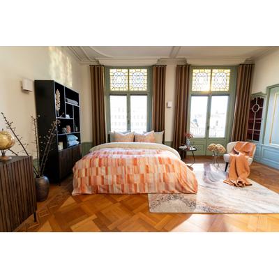 Bettwäsche KAYORI "Seki", orange, B/L: 135cm x 200cm, , Mako-Satin, B/L: 80cm x 80cm, Mako-Satin, Obermaterial: 100% Baumwolle, Bettwäsche, Hergestellt aus GOTS-zertifizierter Bio-Baumwolle Image