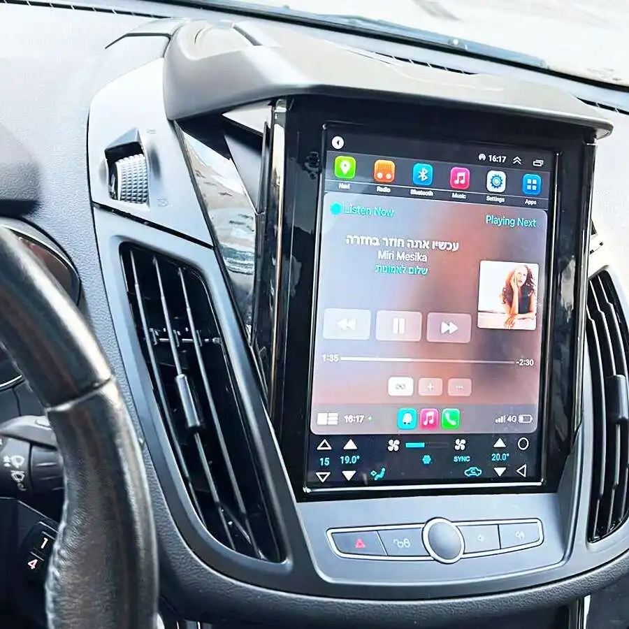 Android 13 Autoradio für ford cmax kuga tesla bildschirm stereo gps multimedia video player navigation carplay ips bildschirm Image