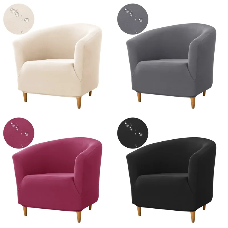 1PC Elastic Club Tub Sessel Abdeckung Wohnzimmer Stretch Bar Akzent Stuhl Schonbezüge Einzel Sofa Abdeckungen für Theke Schlafzimmer Image
