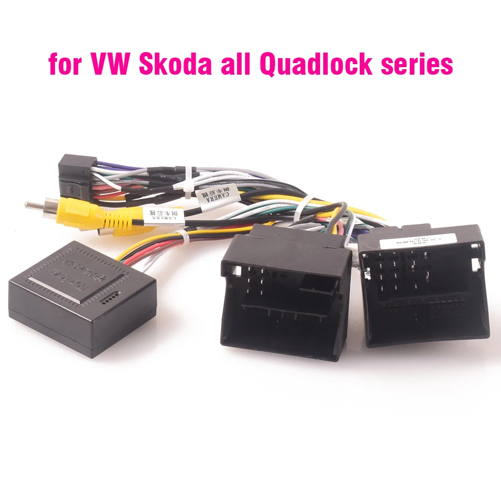 Autoradio Stereo Kabelbaum Kabel adapter Android Quadlock für VW Golf mk5 mk6 mk7 für Skoda Octavia Fabia für Sitz Image