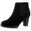 Stiefelette ANISTON SHOES, Damen, Gr. 38, schwarz, Textil, Veloursleder, elegant, Schuhe, Ankleboots mit seitlichem Stretcheinsatz - NEUE KOLLEKTION