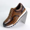 Hochwertige Echt leder Herren Casual Sneakers Vintage Design Schnürung Outdoor Herren Leder Dating Schuhe plus Größe 38-46