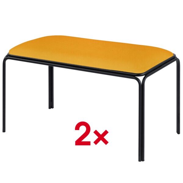 meet 2er-Set Sitzbank »meet Bistro« Sitzfläche Kunstleder rot, 90x49.5x37.5 cm Image