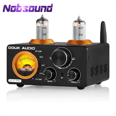 Nobsound HiFi Bluetooth 5.0 Vacuum Tube Amplifier USB DAC Stereo Receiver COAX/OPT Home Audio