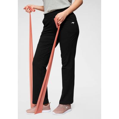 Jogginghose KANGAROOS, Damen, Gr. 50, N-Gr, schwarz, Obermaterial: 95% Baumwolle, 5% Elasthan, sportlich, lang, Hosen, Große Größen Image