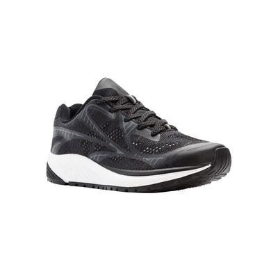 Wide Width Women's Propet One LT Sneaker by Propet® in Black Grey (Size 8 1/2 W)