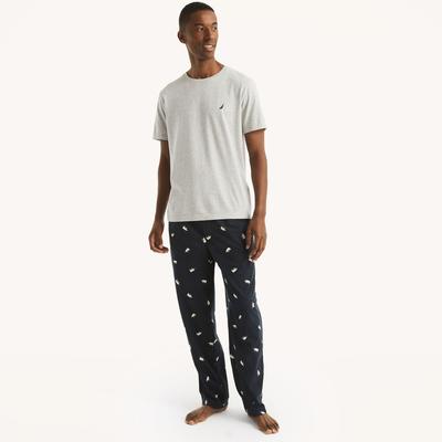 Nautica Men's Fleece Polar Bear Print Pajama Pant Peacoat, XL