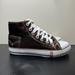 Levi's Shoes | Levi’s Brown Patent Leather Shiny High Top Shoes Womens 8 Casual Comfort | Color: Brown/White | Size: 8