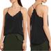 J. Crew Tops | J By J Crew Black Scalloped Racerback Cami 4 | Color: Black | Size: 4