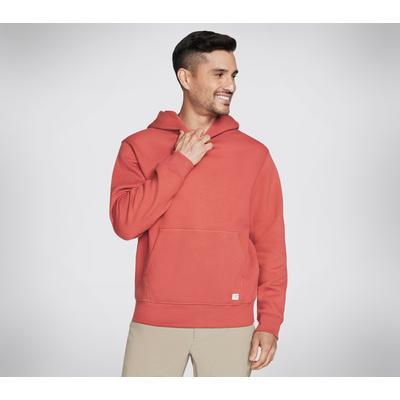 Skechers Men's Skech-Sweats Classic Hoodie | Size XL | Brick | Cotton/Polyester