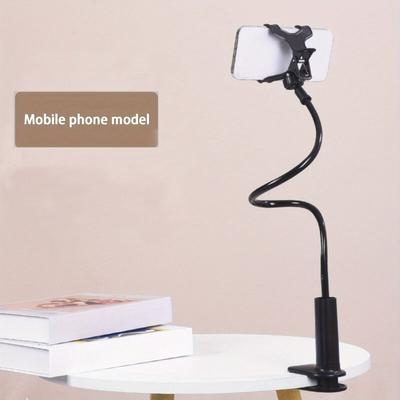 TEMU 1pc Gooseneck Cell Phone Holder, Universal Flexible Cell Phone Holder Lazy Stand Mount Long Arm Clamp Cell Phone, Cell Phone Holder, Cell Phone Holder Desk