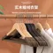 10pcs Wooden Clothes Hanger Non-slip High-end Wooden Hanger Solid Wood Flocked Clothes Hanger