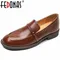 FEDONAS Basic Women Pumps Low Heels Round Toe Genuine Leather Spring Autumn Concise Office Lady Working Shoes Woman Loafers New