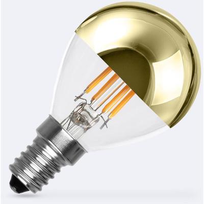 LED-Glühbirne Filament E14 4W 400 lm G45 Gold Reflect 2200K Superwarm Image