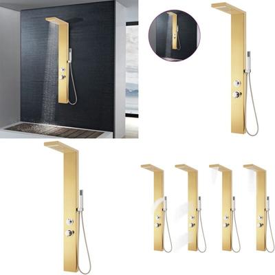 Vidaxl - Duschpaneel-System Edelstahl 201 Golden - Dusche - Duschen - Home & Living Image