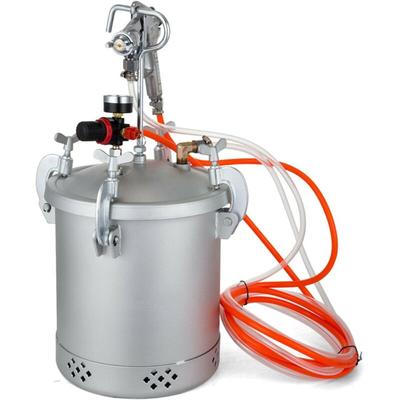Farbspritzpistole 10L, Druckbehälter Farbbehälter 3,0 mm 60PSI Farbsprühgerät mit Farbbehälter und Image