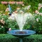 Fontaine solaire 1.4W, bain d'oiseaux, cour, décoration de jardin, cascade de jardin flottante,