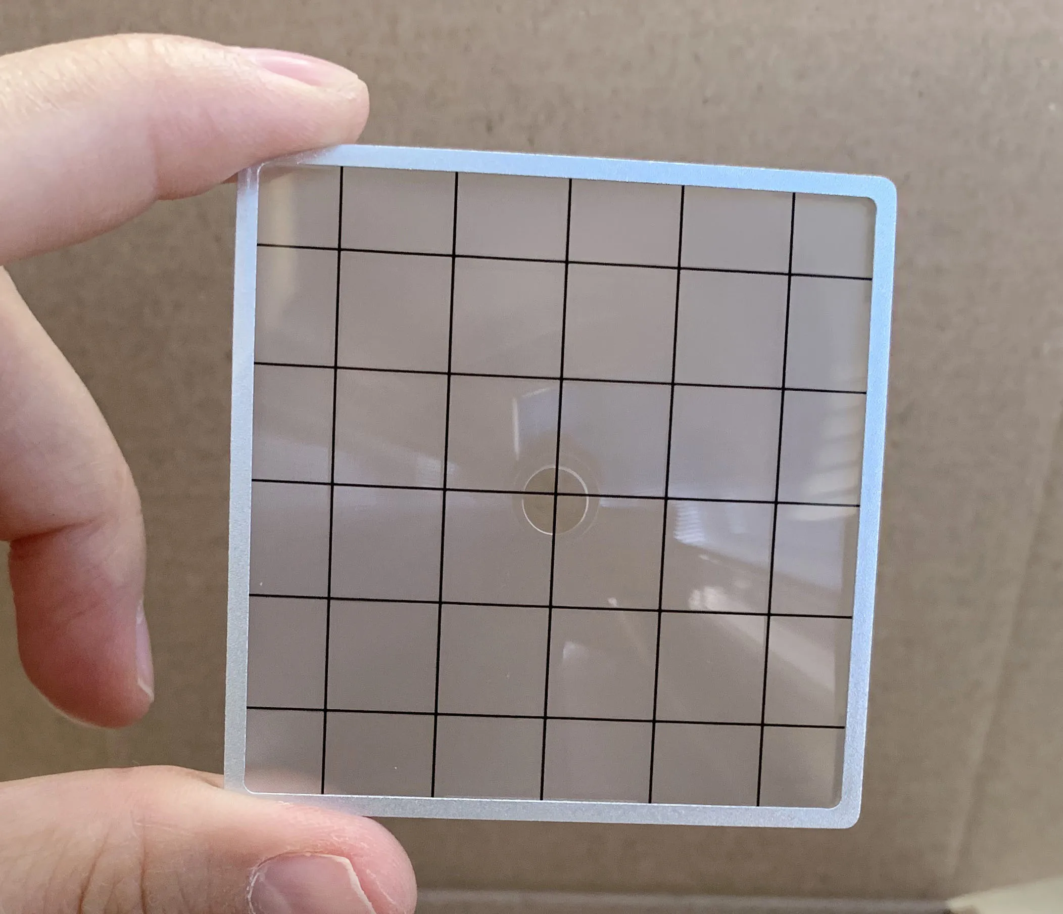 Proscope Helle Split-Bild Mattscheibe für Hasselblad 500 501CM 503CX mit Grid Metall Rahmen Image