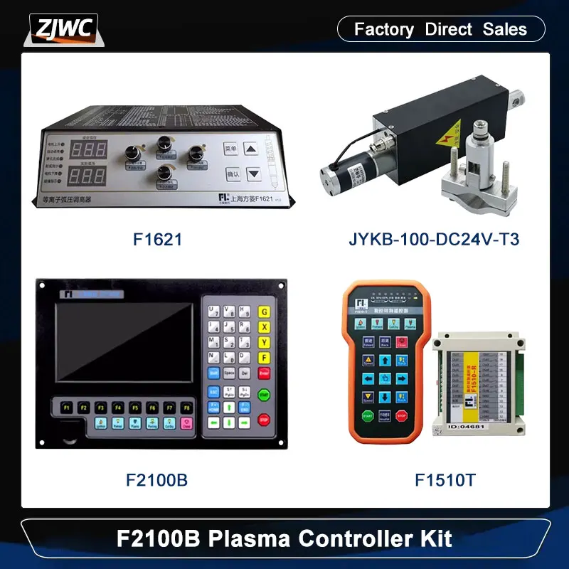 Controller Printnc CNC Kit F2100B / SF-2100C / F2100T+F1621+JYKB-100-DC24V-T3 2-Achsen-Plasmaschneidemaschine Höhenbrennersteuerung Image