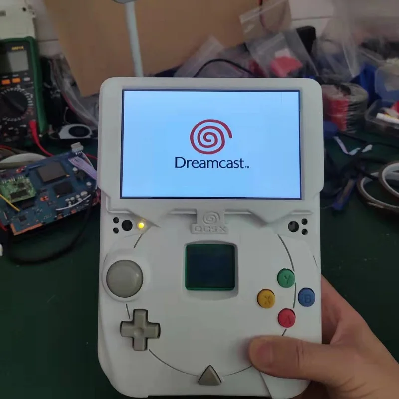 Dreamcast Tragbare-4.3 ″ 16:9 Display DC motherboard DREAMCAST Tasche Spiel GDEMU oder DREAMSHELL Tragbare hörer Gameboy Image