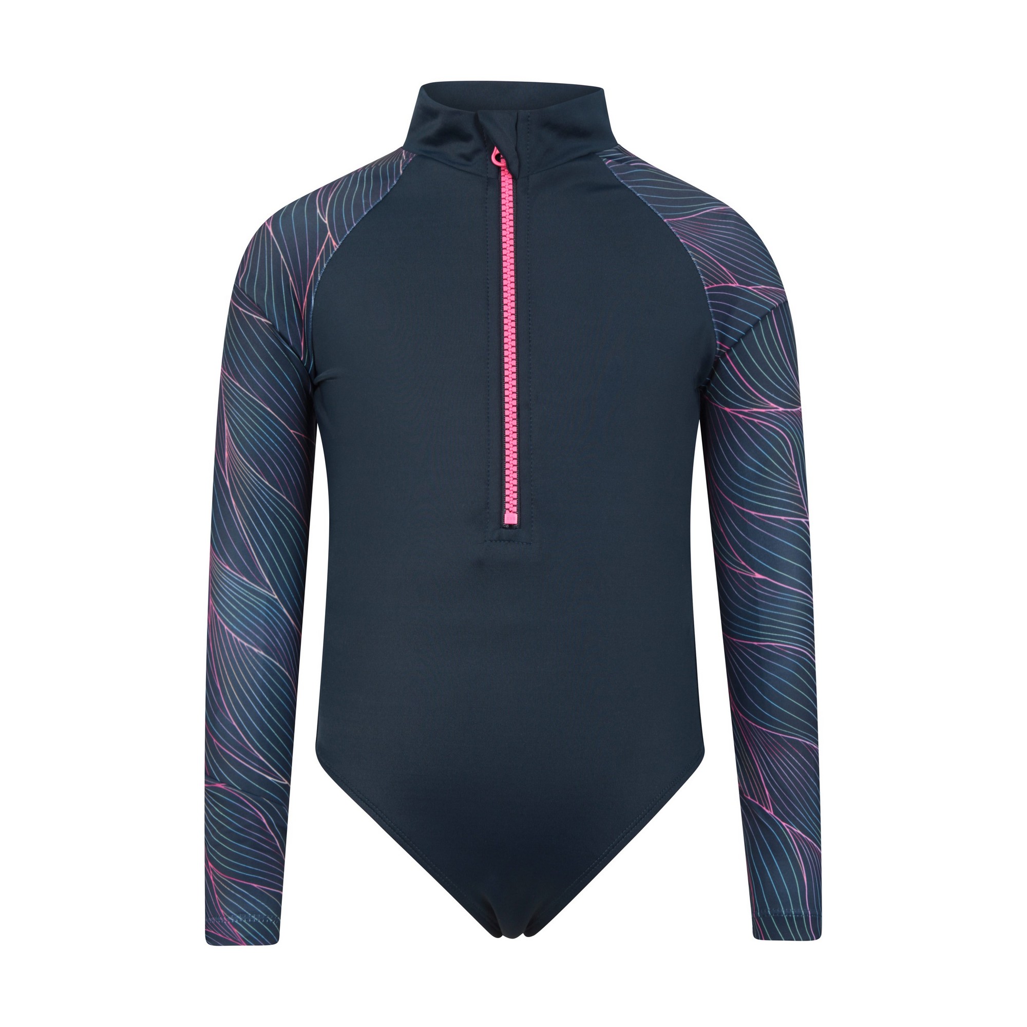 Mountain Warehouse - "Mira" Rashguard Badeanzug für Mädchen (Marineblau) Image