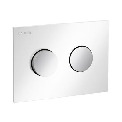 Laufen Betätigungsplatte GROOVE INEO mit Dual-Flush weiß glzd/Tasten chrom, H9001171930001 H9001171930001 Image