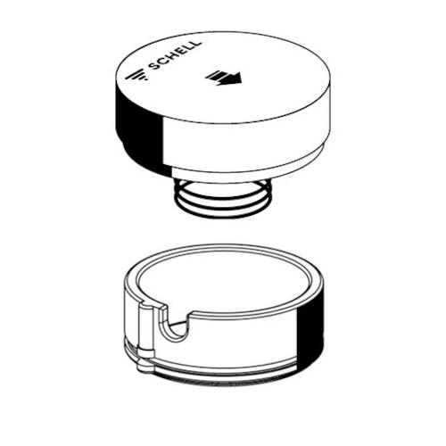 Schell Betätigungsgriff PETIT SC Feder, Blendring, chrom, 258830699 258830699