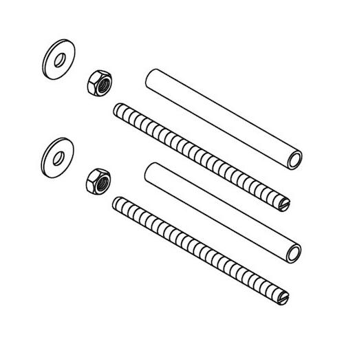 Schell Zubehör-Set für Rahmen Montus für Spülkasten 12cm, M12, 292160099 292160099