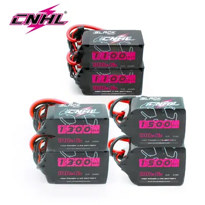 2PCS CNHL Lipo Battery 6S 22.2V 1100mAh 1300mah 1500mah 100C With XT60 For RC FPV Quadcopter Drone