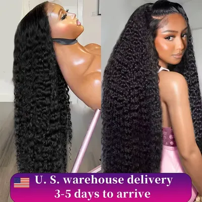 250Density Curly Wigs13x6Hd Lace Frontal Wigs Brazilian 30 Inch Deep Wave Curly Human Hair Wigs 100% For Black Women Preplucked