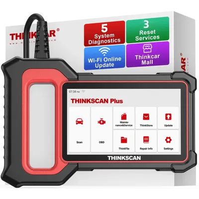 Thinkscan Plus S4 OBD2 Scanner ABS/SRS/ECM/TCM/BCM System with 3 Resets OBDII Automotive Scanner