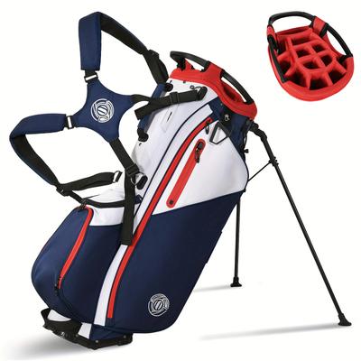 TEMU Yitahome Golf Stand Bag, 14 Way Golf Bag With Stand, Lightweight Golf Club Bags For Men Women, Stand Golf Bag With Padded Ergonomic Double Strap, Full Length Dividers, Rain Hood