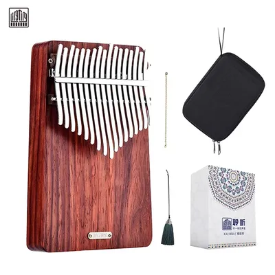 LINGTING Kalimba 17 21 Key Portable Thumb Piano Professional Kalimbas Beginner Music Keyboard