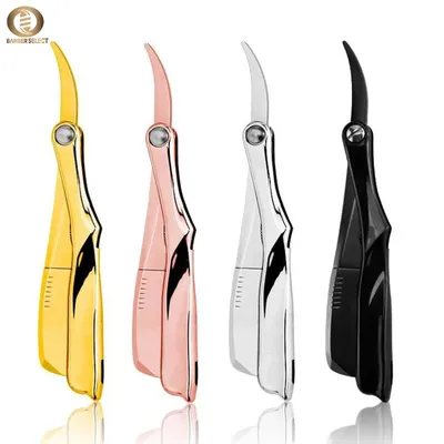 Salon Manual Beard Razor Folding Hand Shaver Razor Knife Holder Hair Removal Tools (No Shaving Slice) For Barber Accessories