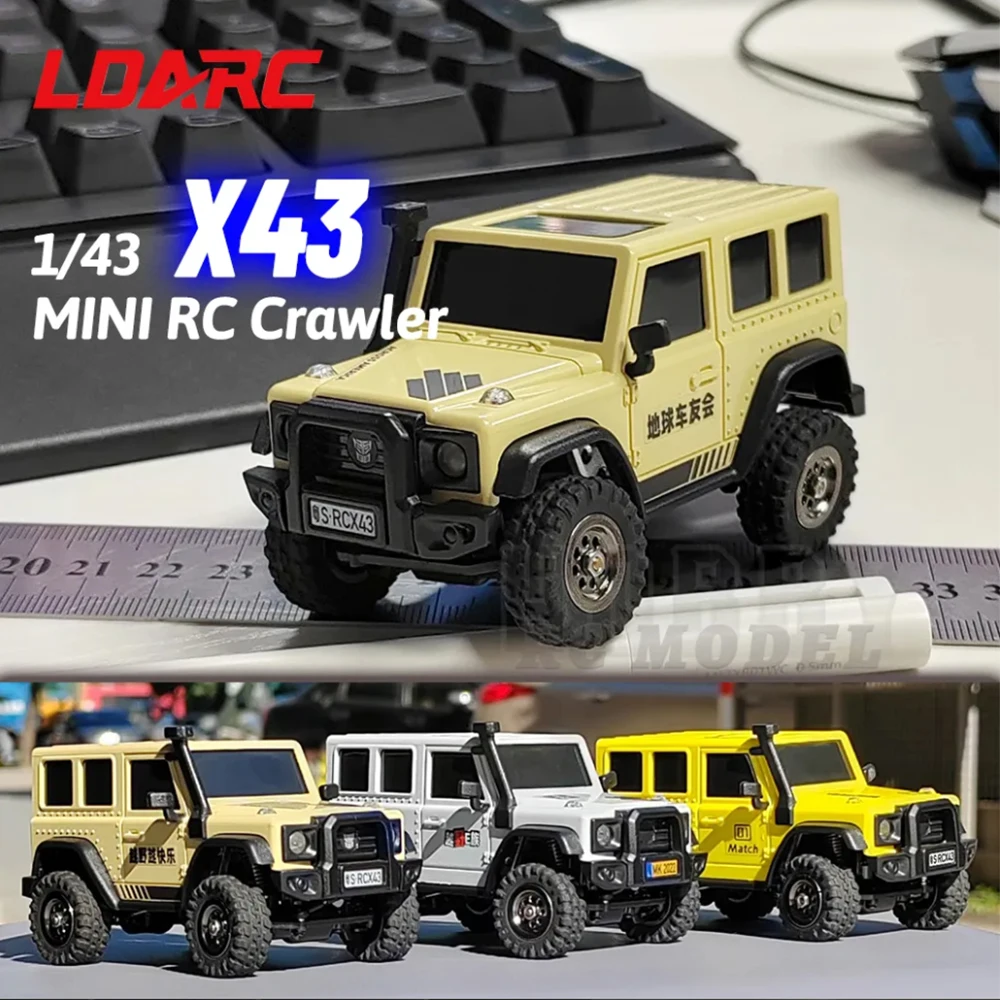 Ldarc antike Skala Mini RC Crawler RTR RC Rock Truck x43 4x4 2,4 GHz Hobby-Fernbedienung Auto Modell Fahrzeug RC Buggy