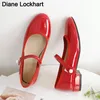 Lässige flache Schuhe für Damen, Mary Jane, Damenschuhe, flache Schuhe, Herbstschnalle, Schulschuhe, Ballerinas, Schuhe, Schwarz, große Größe 41, 42, 43