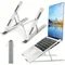 Verstellbarer Laptopständer aus Aluminium – 6-stufige Höhe, faltbares und tragbares Design für 8-16-Zoll-Laptops, verbesserte Belüftung und Wärme
