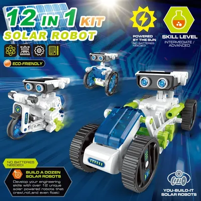 12 in 1 Wissenschaft experiment Solar roboter Spielzeug DIY Gebäude angetrieben Lern werkzeug Image
