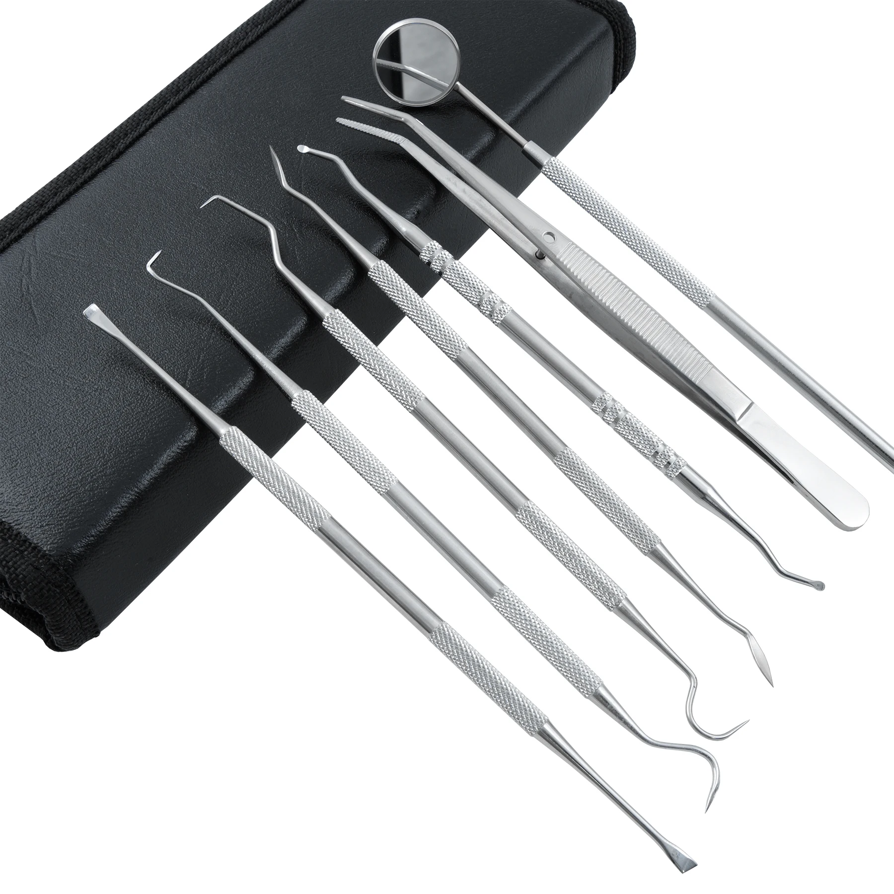 1pc Dental Werkzeuge Kits Sauber Schaber Zahn Reiniger Werkzeug Mund Spiegel Pinzette Sonde Sonde Haken Doppel Köpfe Zahnarzt Instrument Image
