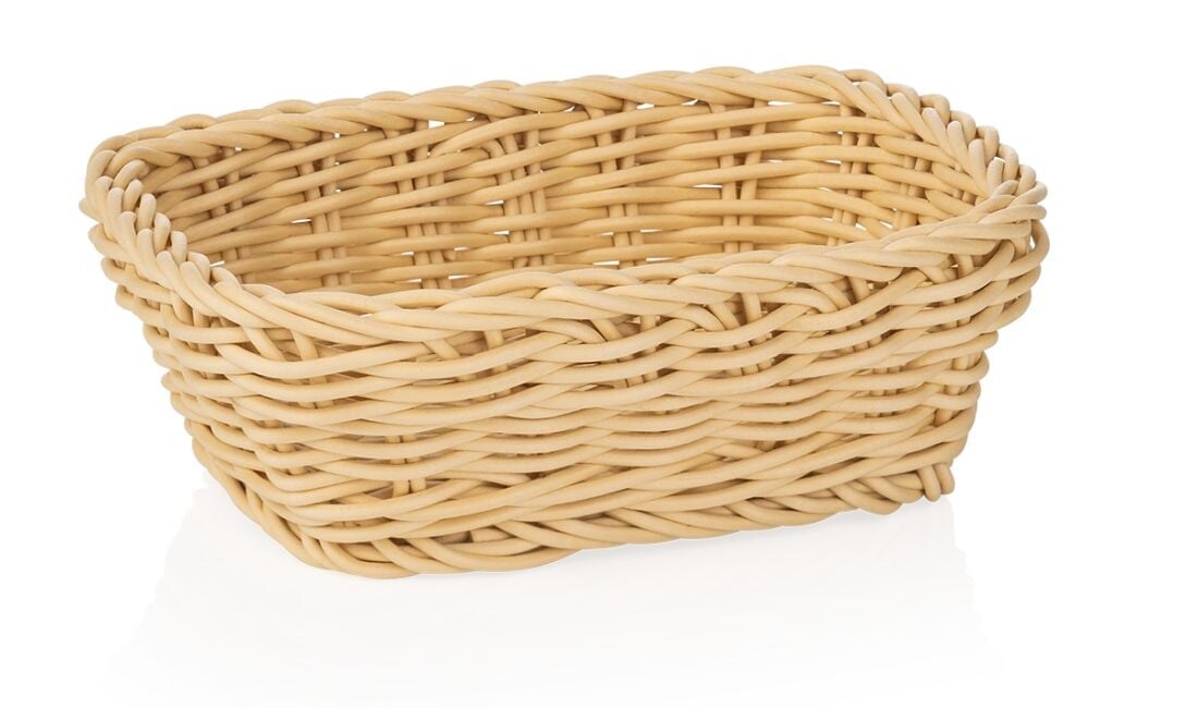 Tischkorb Buffetkorb aus Polypropylen Hellbeige BxTxH: 19x13x6 cm Image