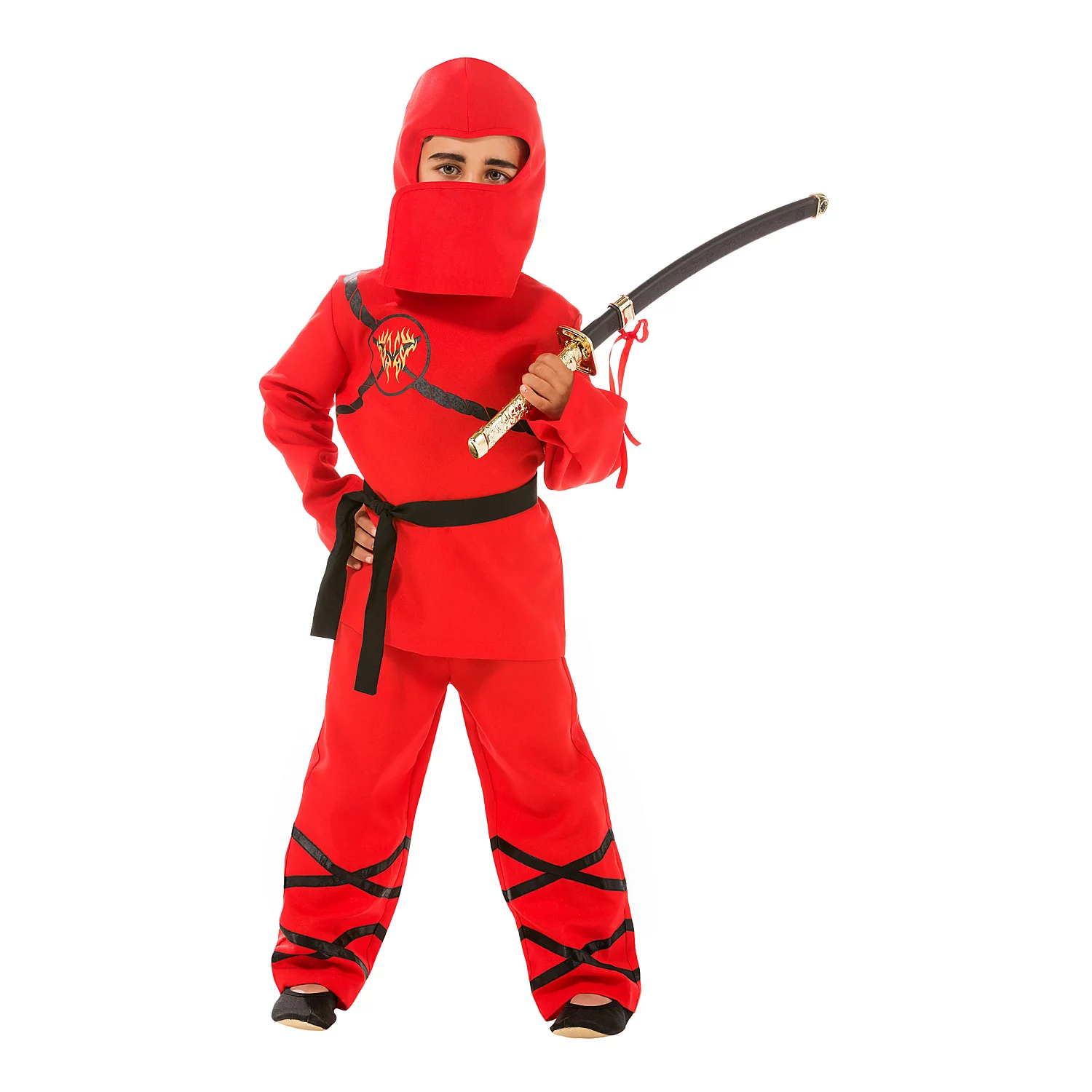 Ninja-Kostüm für Kinder, rot Image