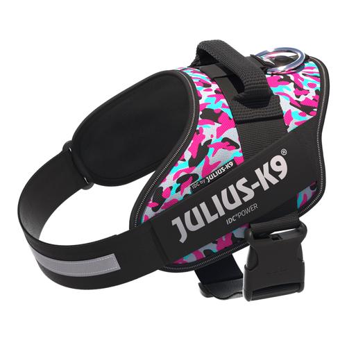 Julius-K9 IDC Powergeschirr Rosa & Grau Größe 2XL: Brustumfang 82 - 115 cm Hund