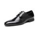 Men's Dress Shoes with PU Leather in Classic Lace-Up Oxford Formal Shoes for Men,Black,9 UK