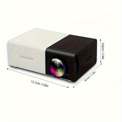 TEMU Projector - 3d , And Portable, Compatible Multiple Devices, Suitable For Camping/ Theater/ Use, Suitable For And Christmas